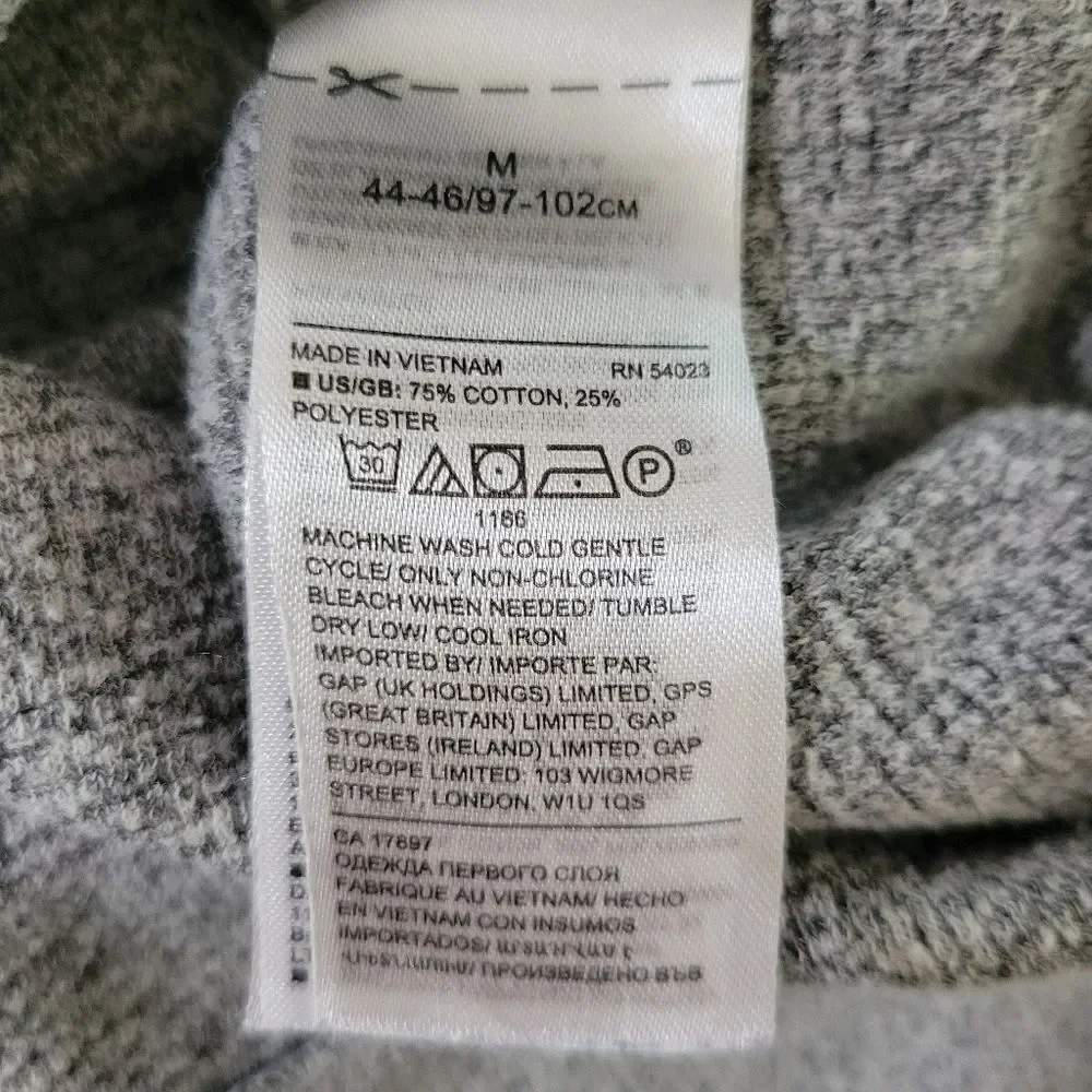 Banana Republic Men's Gray Ultra-soft Waffle-knit Pullover Crew Long Sleeve Top